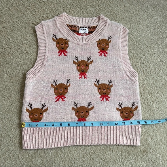 Christmas Sweater Vest with Reindeer - NEW - Size: Medium - Cotton On - Picture 4 of 6